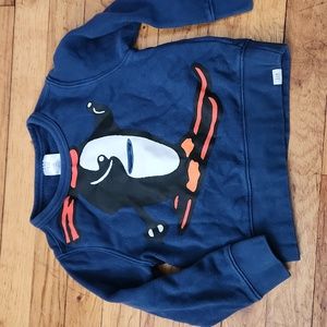 Gap navy blue penguin sweatshirt, size 4
